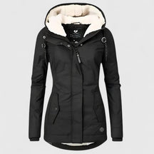 Veste d'Hiver Femme Doublée Sherpa Chaude