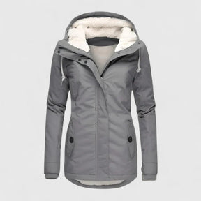 Veste d'Hiver Femme Doublée Sherpa Chaude