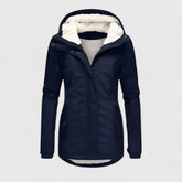 Veste d'Hiver Femme Doublée Sherpa Chaude