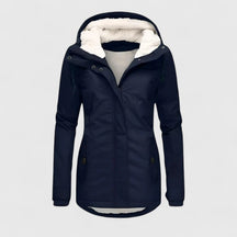 Veste d'Hiver Femme Doublée Sherpa Chaude