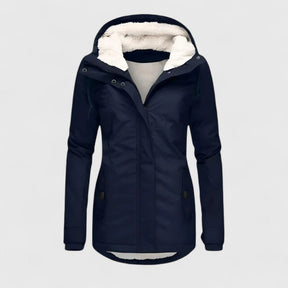 Veste d'Hiver Femme Doublée Sherpa Chaude