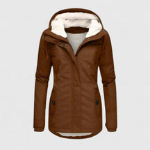 Veste d'Hiver Femme Doublée Sherpa Chaude