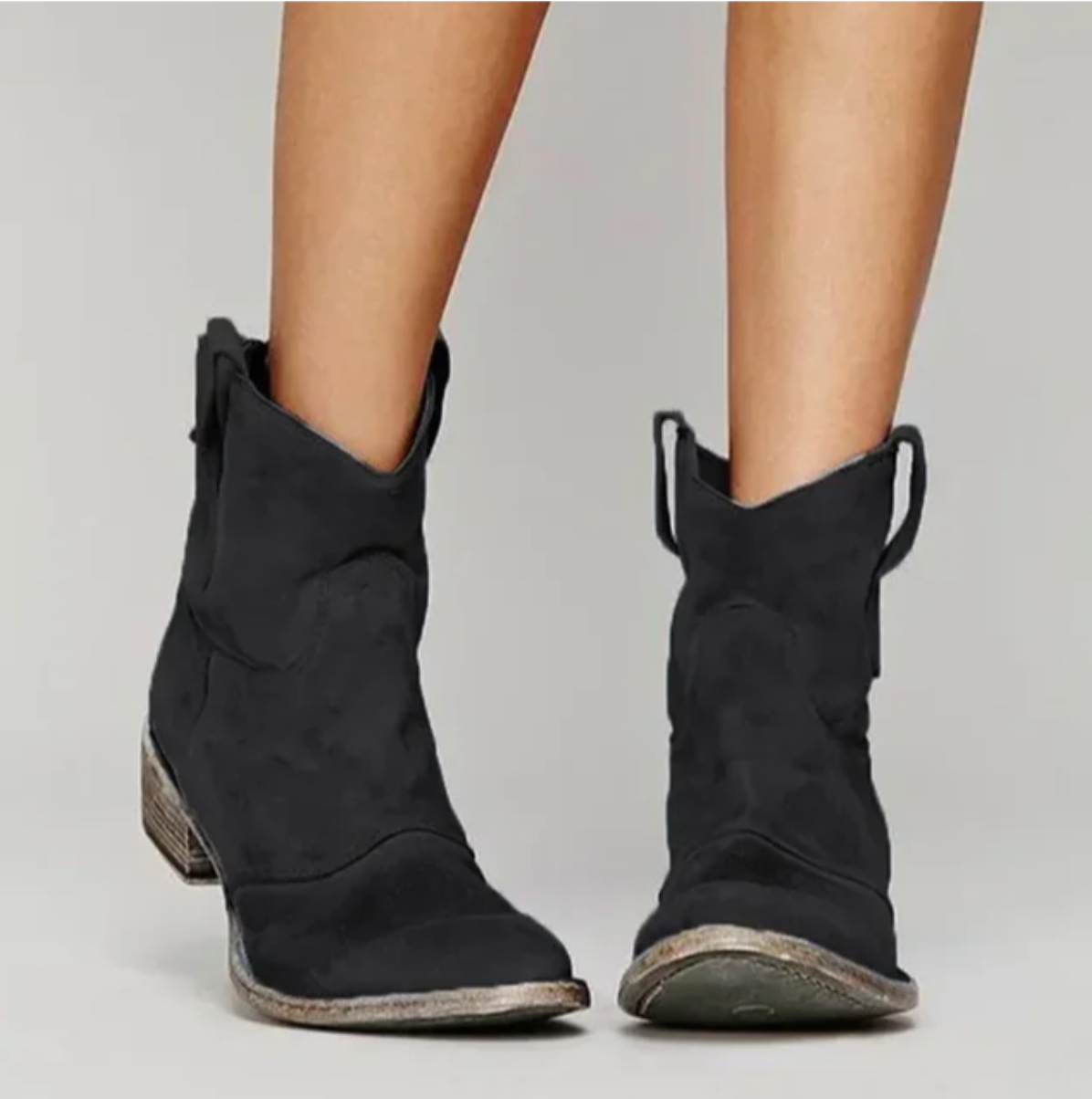 Santiags Femme Effet Daim Bottes Western