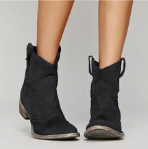 Santiags Femme Effet Daim Bottes Western