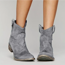 Santiags Femme Effet Daim Bottes Western