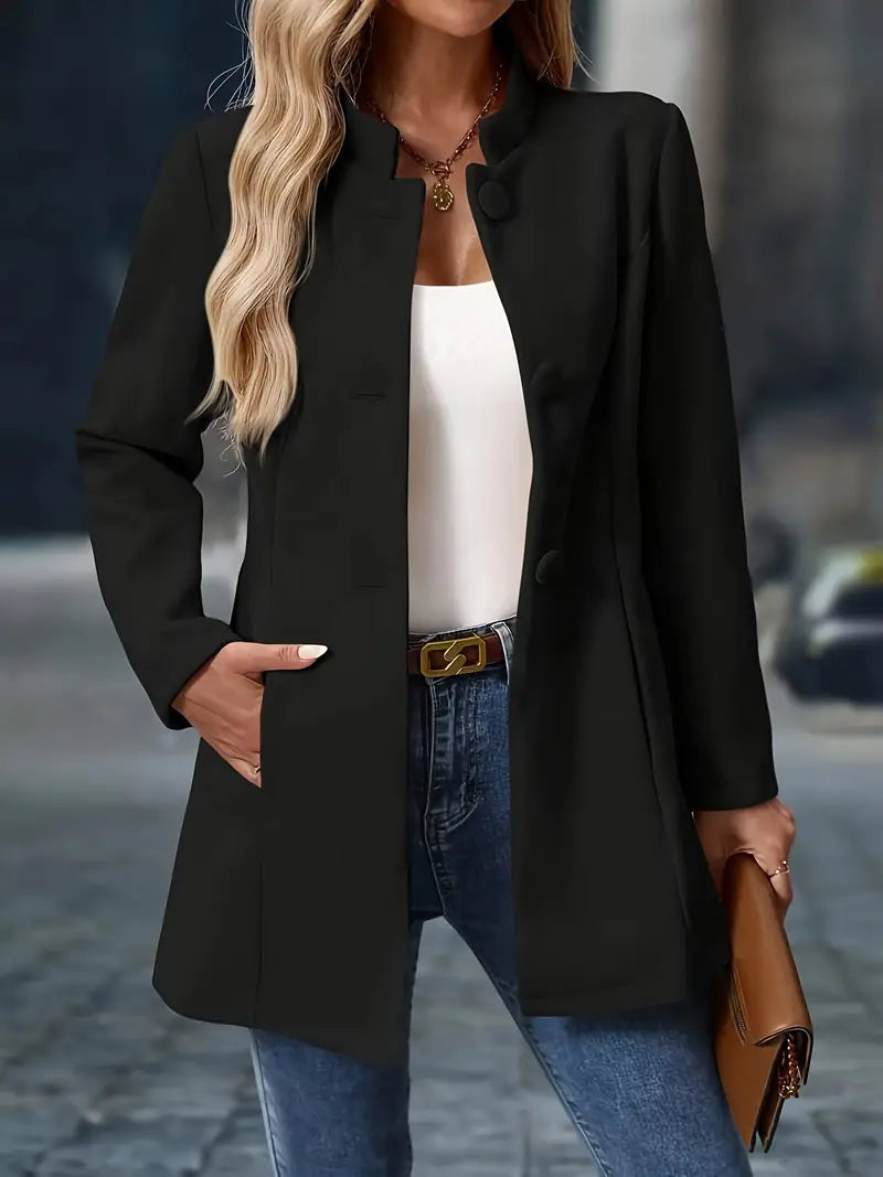 Manteau d'Hiver Femme à Boutons Classique