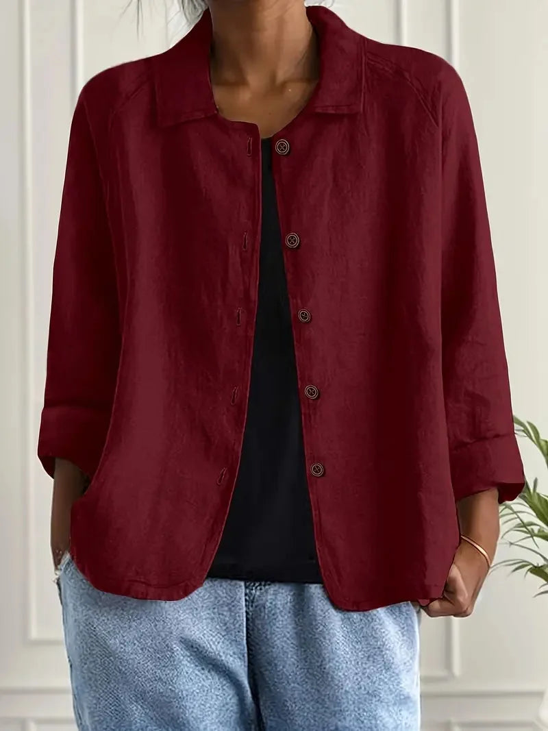 Veste Casual Femme à Boutons