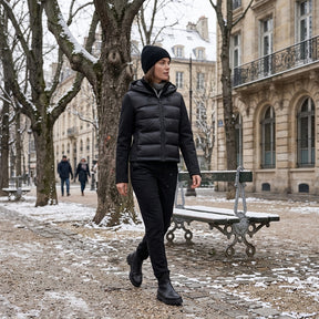 AeroPuff™ – Veste Hybride Matelassée Chaude, Coupe-Vent & Ultra-Légère