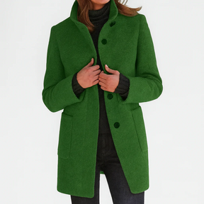 Manteau en Laine Femme Mi-Long Élégant