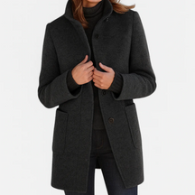 Manteau en Laine Femme Mi-Long Élégant
