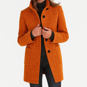 Manteau en Laine Femme Mi-Long Élégant