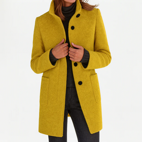 Manteau en Laine Femme Mi-Long Élégant