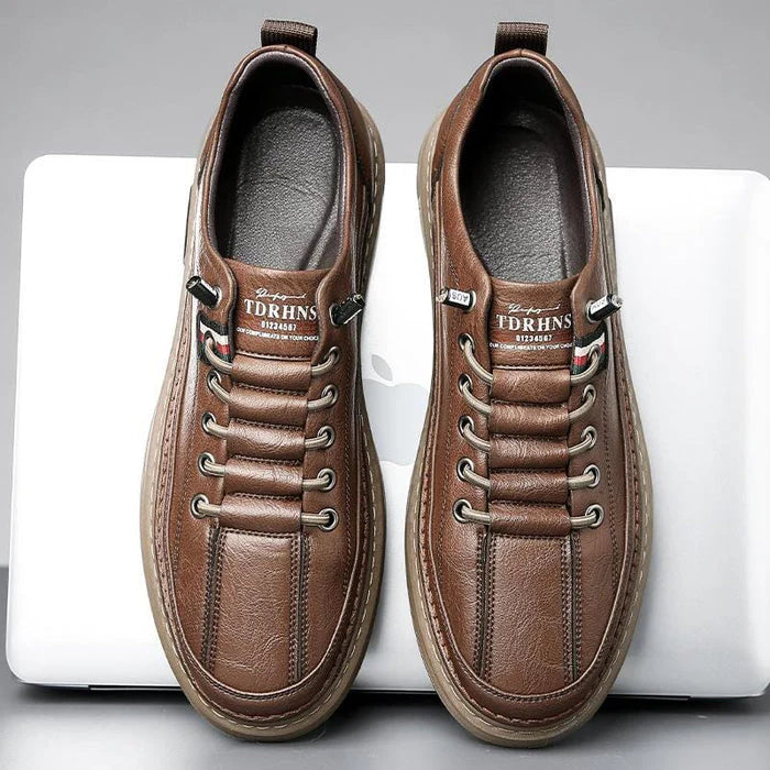 Baskets décontractées en cuir véritable Vinny