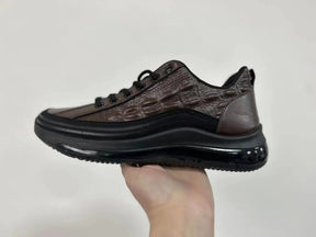 Chaussures de loisirs italiennes en crocodile imprimé avec coussin d'air pour hommes - JettaCroc™ - [BLACK FRIDAY] - [ACHETÉZ 1, RECEVÉZ 2]